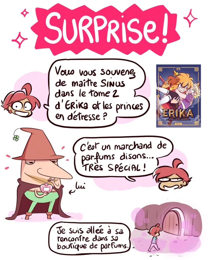 Yatuu entre dans la boutique de maître Sinus.