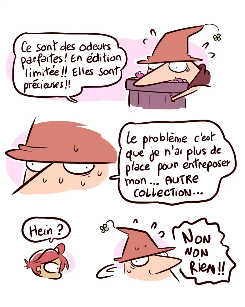 Maître Sinus dit que ce sont des odeurs parfaites ! Mais il ne sait pas quoi en faire.