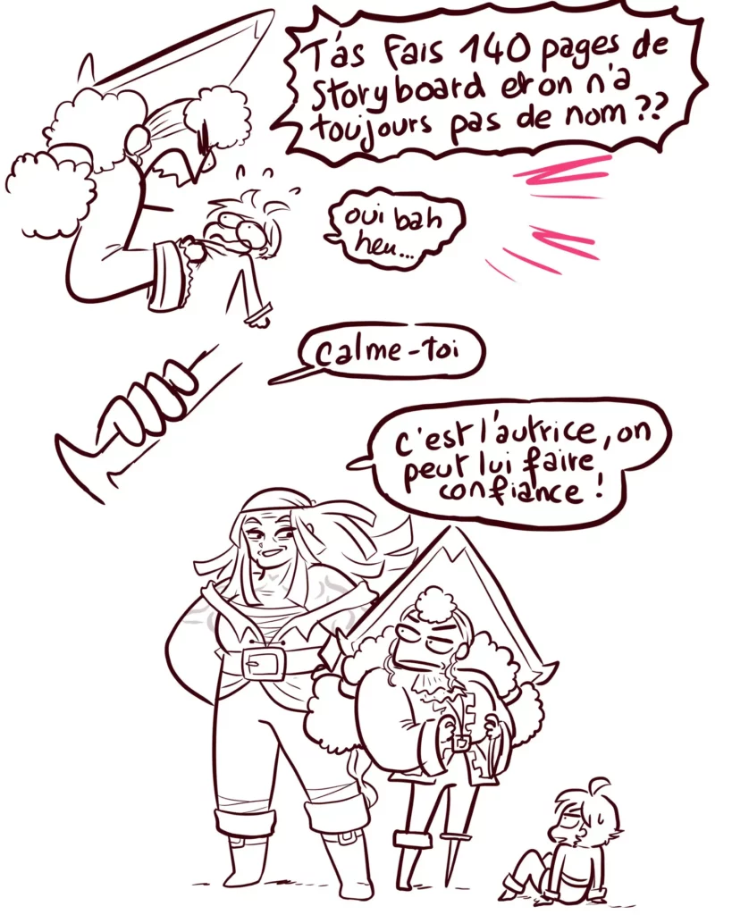 Une autre lui dit " fait lui confiance !"