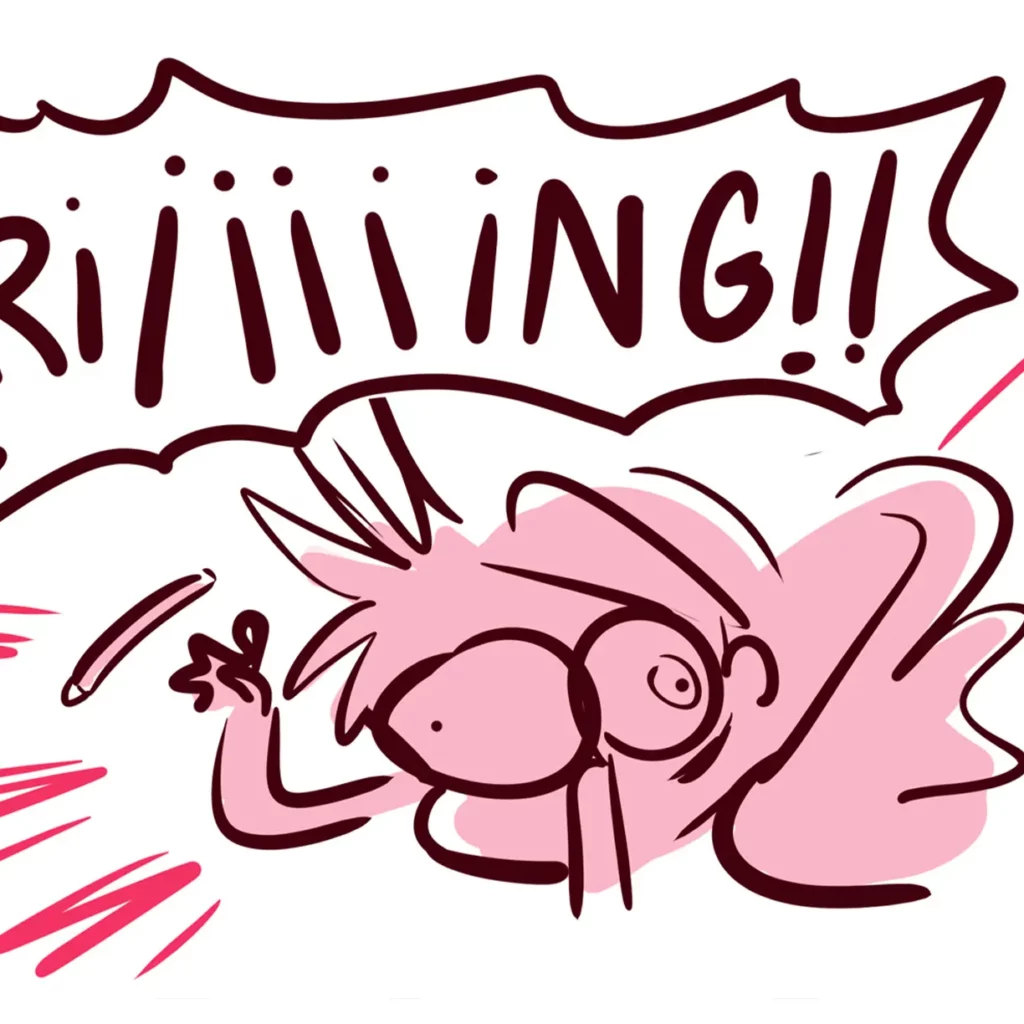 Yatuu sursaute d'un dring effrayant !